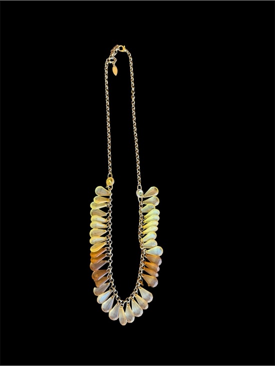 Coldwater Creek Jewelry - Vintage Sunset Ombré Amber Tropic Drops Necklace cold water creek
